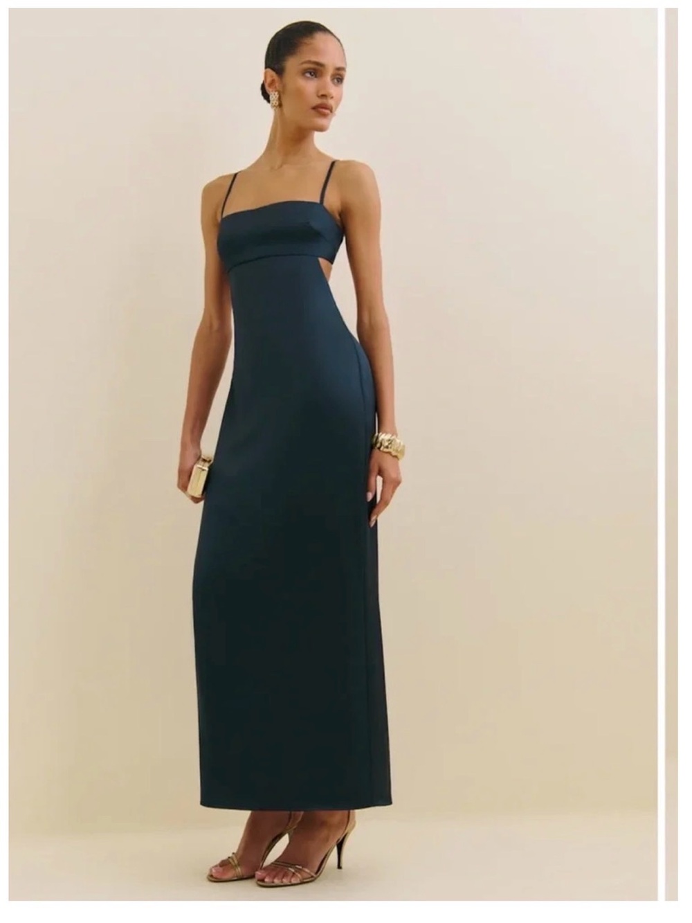 Reformation Jane Satin Dress NWT